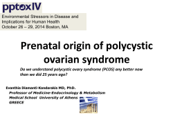 Prenatal origin of polycystic ovarian syndrome