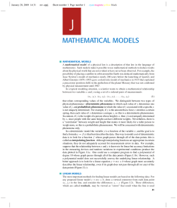 mathematical models