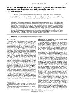 Rapid Zinc Phosphide Trace Analysis in