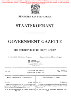 Law of Succession Amendment Act 43 of 1992