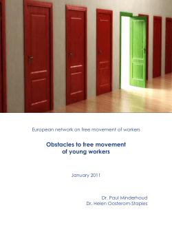 Obstacles to free movement of young workers