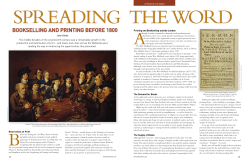 bookselling and printing before 1800