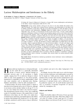 Elderly Lactose - TestBreath.com