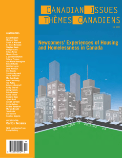 Newcomers` Experiences of Housing and
