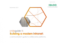 Building a modern intranet: