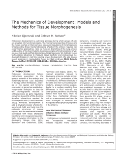 The mechanics of development