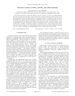 Electronic structure of FePO4 , LiFePO4, and related materials