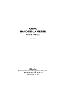 RM100 NANOTESLA METER