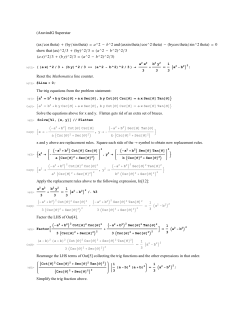 (AravindG Superstar (ax/cos theta) (by/sin theta) a^2 b