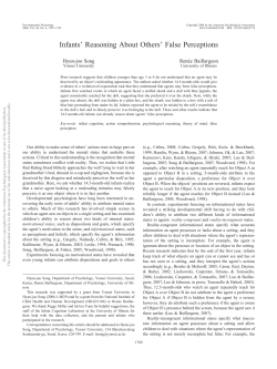 Infants` reasoning about others` false perceptions. Developmental