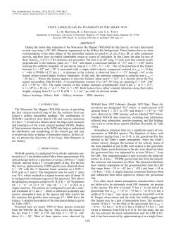 L83 FAINT, LARGE-SCALE Ha FILAMENTS IN THE MILKY WAY