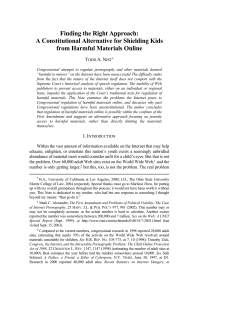 A Constitutional Alternative for Shielding Kids from Harmful