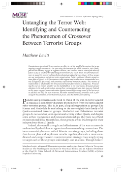 Untangling the Terror Web - The Washington Institute for Near East