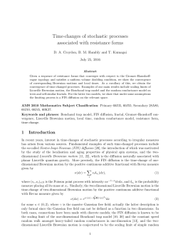 Time-changes of stochastic processes associated with resistance