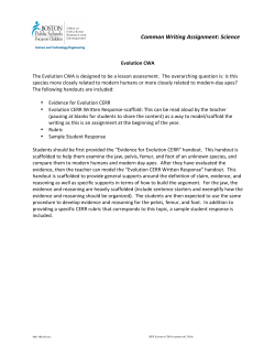 Evolution - BPS Science Weebly