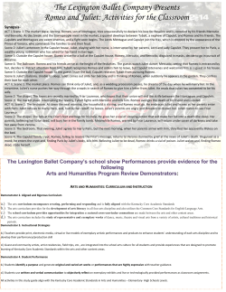 Romeo and Juliet Study Guide