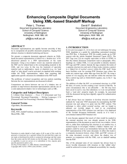 Enhancing Composite Digital Documents Using XML