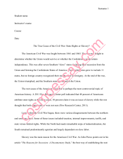 State Rights or Slavery?