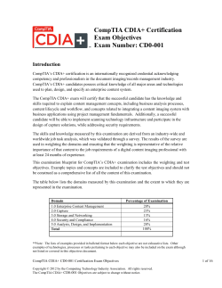 CompTIA CDIA+ (CD0-001)