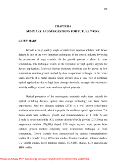 chapter 6 summary and suggestions for future work