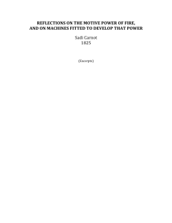 Carnot`s original 1825 paper