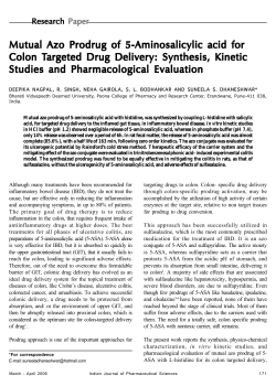 Mutual Azo Prodrug of 5-Aminosalicylic acid
