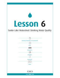 Tap Map – Our Drinking Water`s Journey