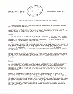 Canadian Atlantic Fisheries Scientific Advisory Committee CAFSAC