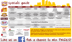 Like us on for a chance to win PRIZES!