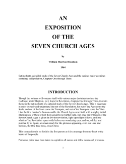 An Exposition of the Seven Church Ages