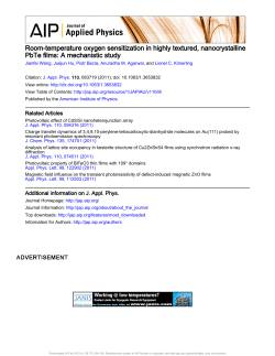 Room-temperature oxygen sensitization in highly textured