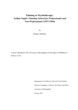 Arthur Segal`s Painting School for Professionals and Non