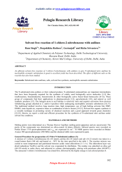Solvent free reaction of 1-chloro-2-nitrobenzene with