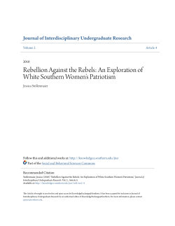 An Exploration of White Southern Women`s Patriotism