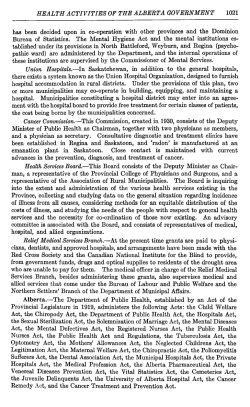 HEALTH ACTIVITIES OF THE ALBERTA GOVERNMENT 1021 has