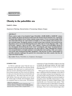 Obesity in the paleolithic era