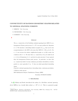 connectivity of random geometric graphs related to