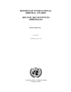 Antoine Fabiani Case - Office of Legal Affairs