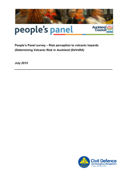 Risk perception to volcanic hazards