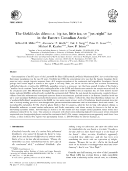 The Goldilocks dilemma: big ice, little ice, or ``just