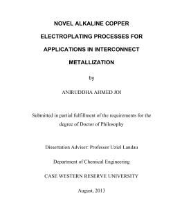 NOVEL ALKALINE COPPER ELECTROPLATING PROCESSES