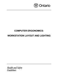 Computer Ergonomics: Workstation Layout and Lighting