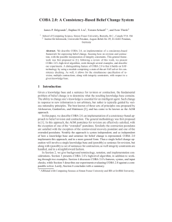 COBA 2.0: A Consistency-Based Belief Change System