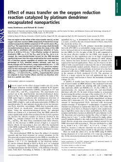 Effect of mass transfer on the oxygen reduction reaction catalyzed by
