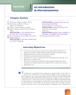 1 An Introduction to Microeconomics