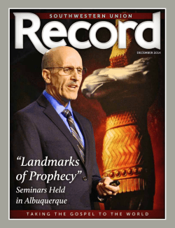 this issue - Southwestern Union Record