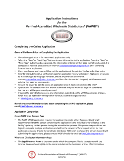 Application Instructions for the Verified