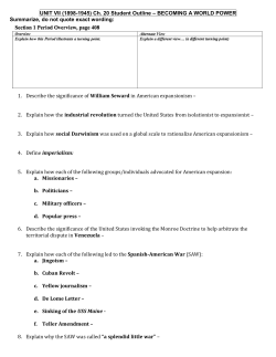 Chapter 20 - Lightning US History