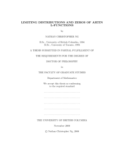 limiting distributions and zeros of artin l-functions