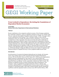 From Cocktail to Dependence: Revisiting the